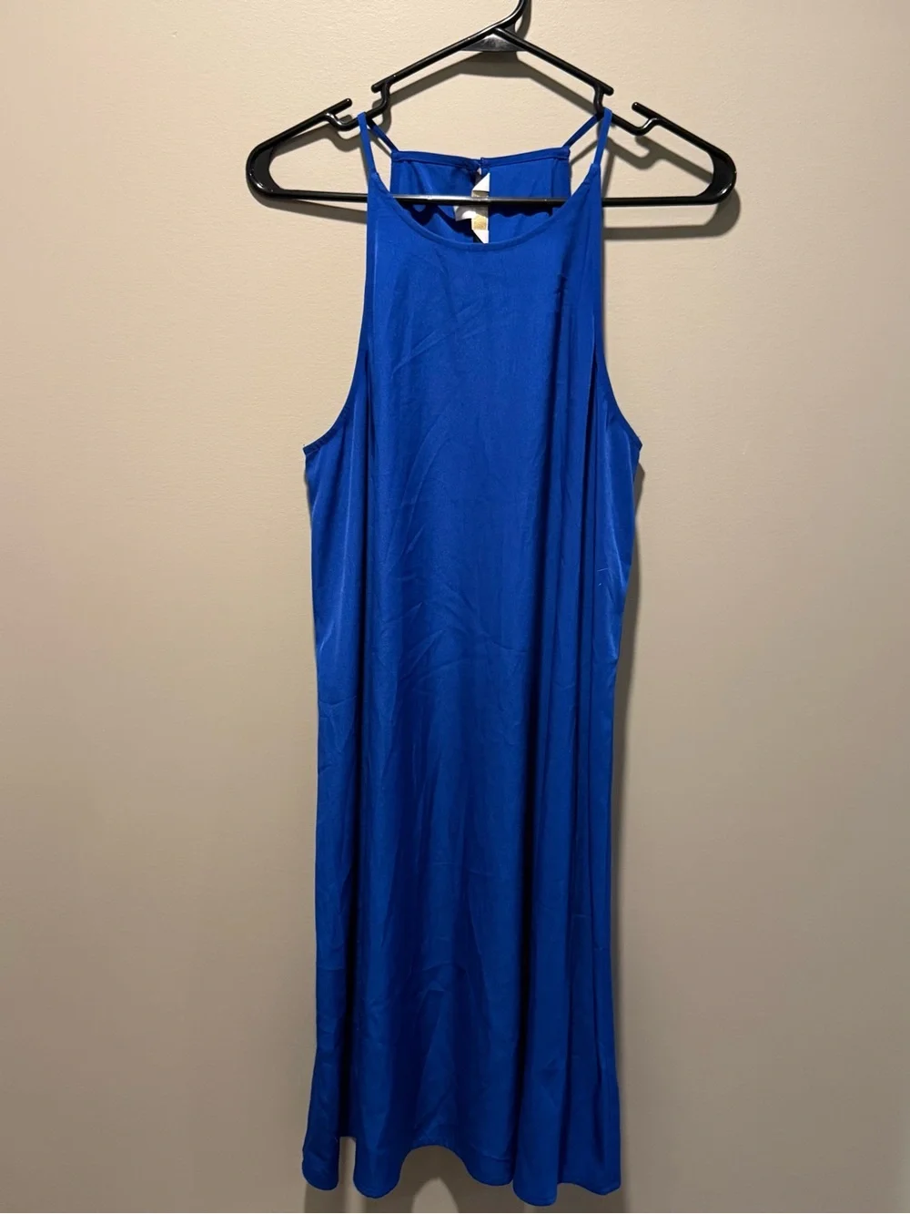 C Royal Blue slip Dress with Double Straps